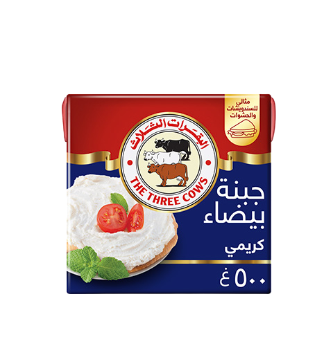 البقرات الثلاث جبنة بيضاء كريمي